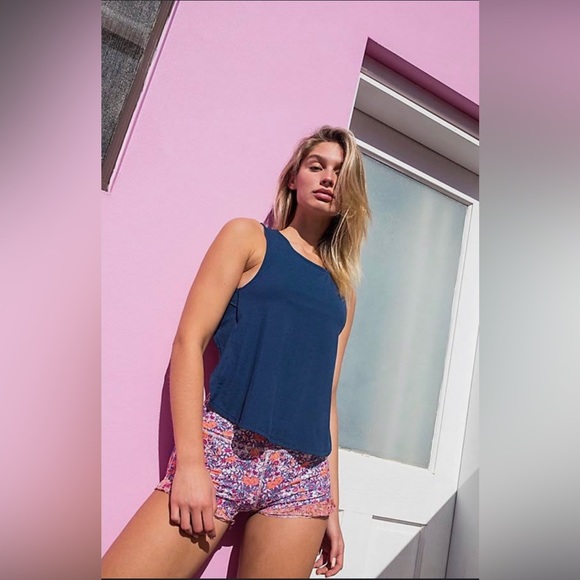 NWT FREE PEOPLE Perfect Conditions Tank | SMALL | Deep Sea Blue - Picture 1 of 6